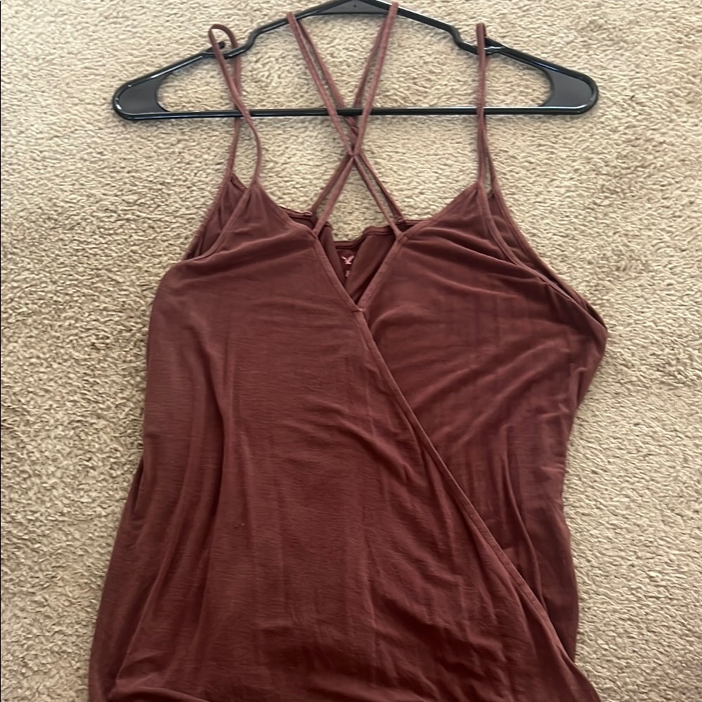 American Eagle Outfitters Soft & Sexy Brown Tank